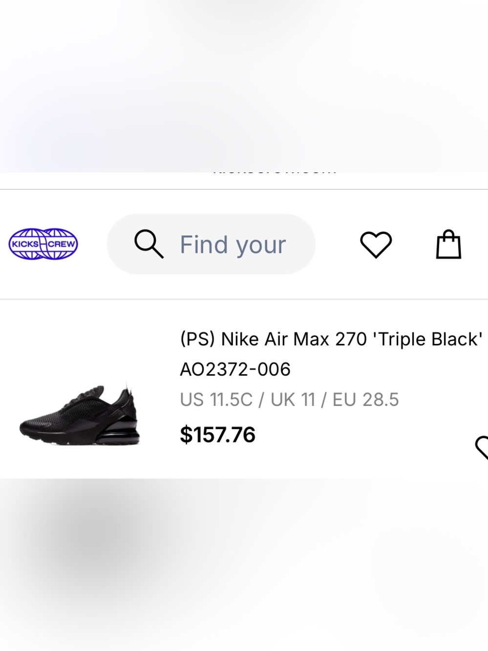 Nike Air Max Kids Black Mesh Air Cushion Sneakers - Picture 17 of 17